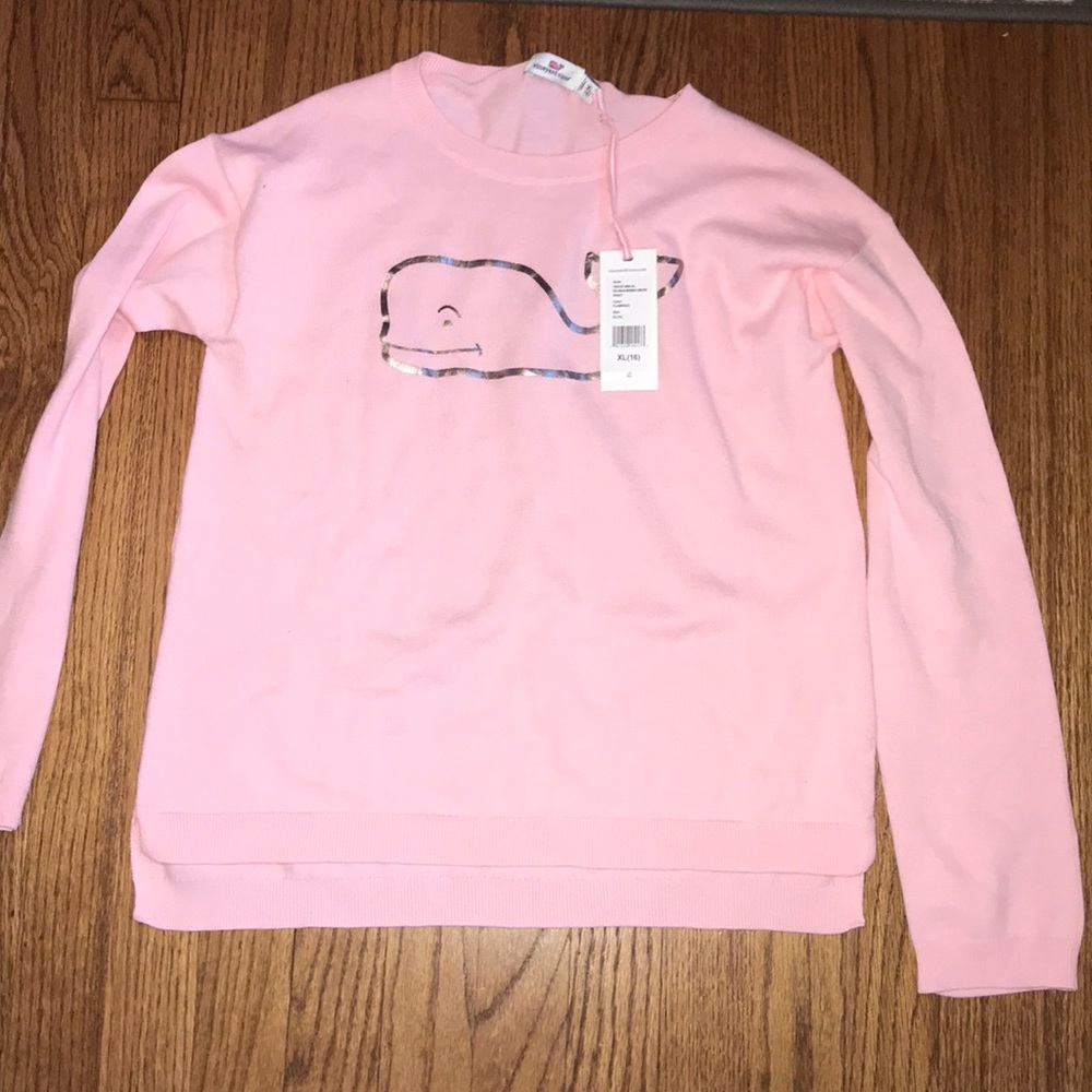 NEVER WORN WITH TAGS vineyard vines pink sweater